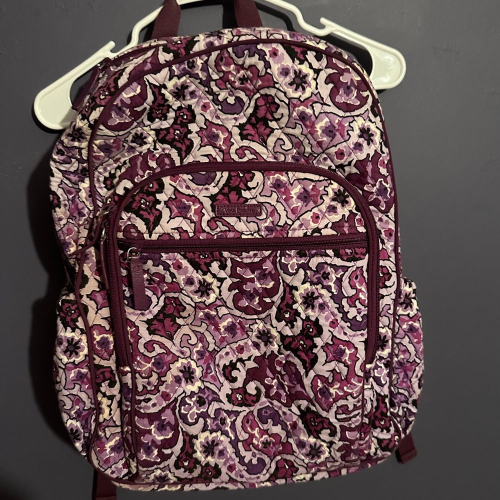 Purple Vera Bradley campus tech backpack